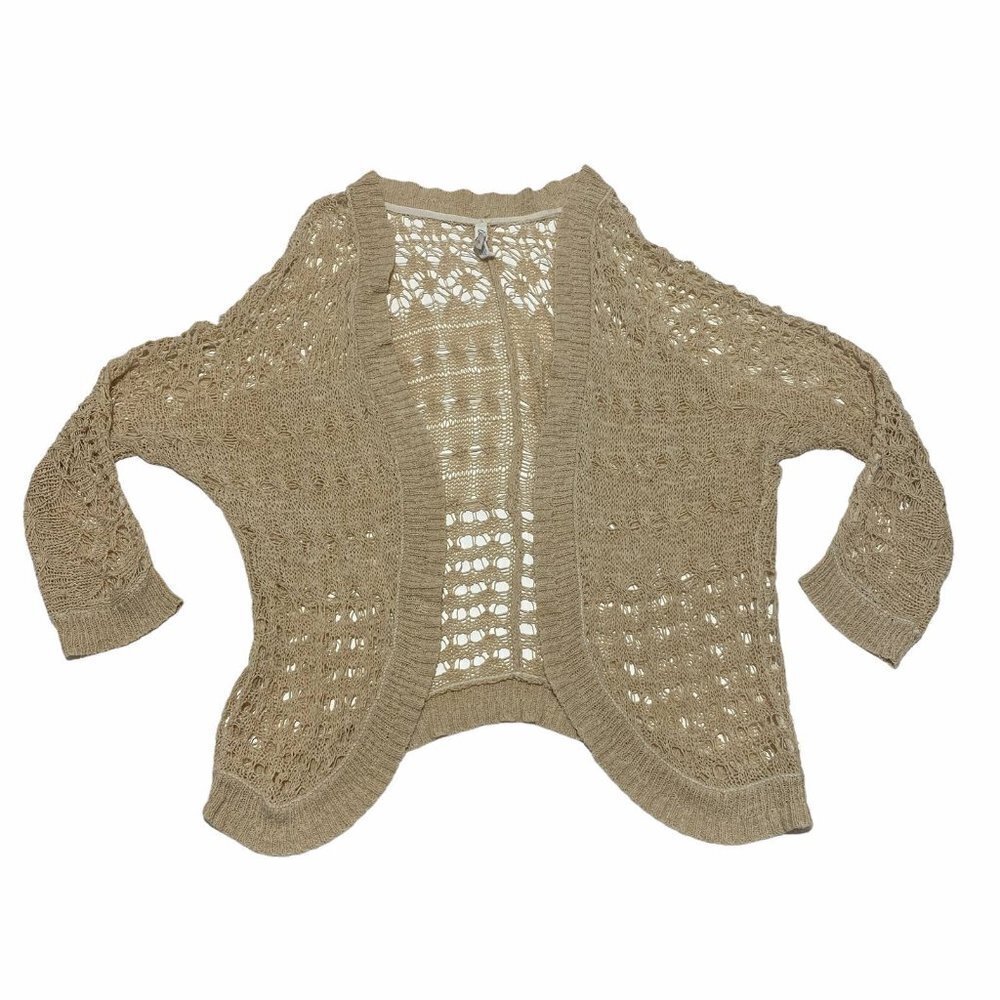 AEROPOSTALE Open Crochet Loose Knit Cardigan Small